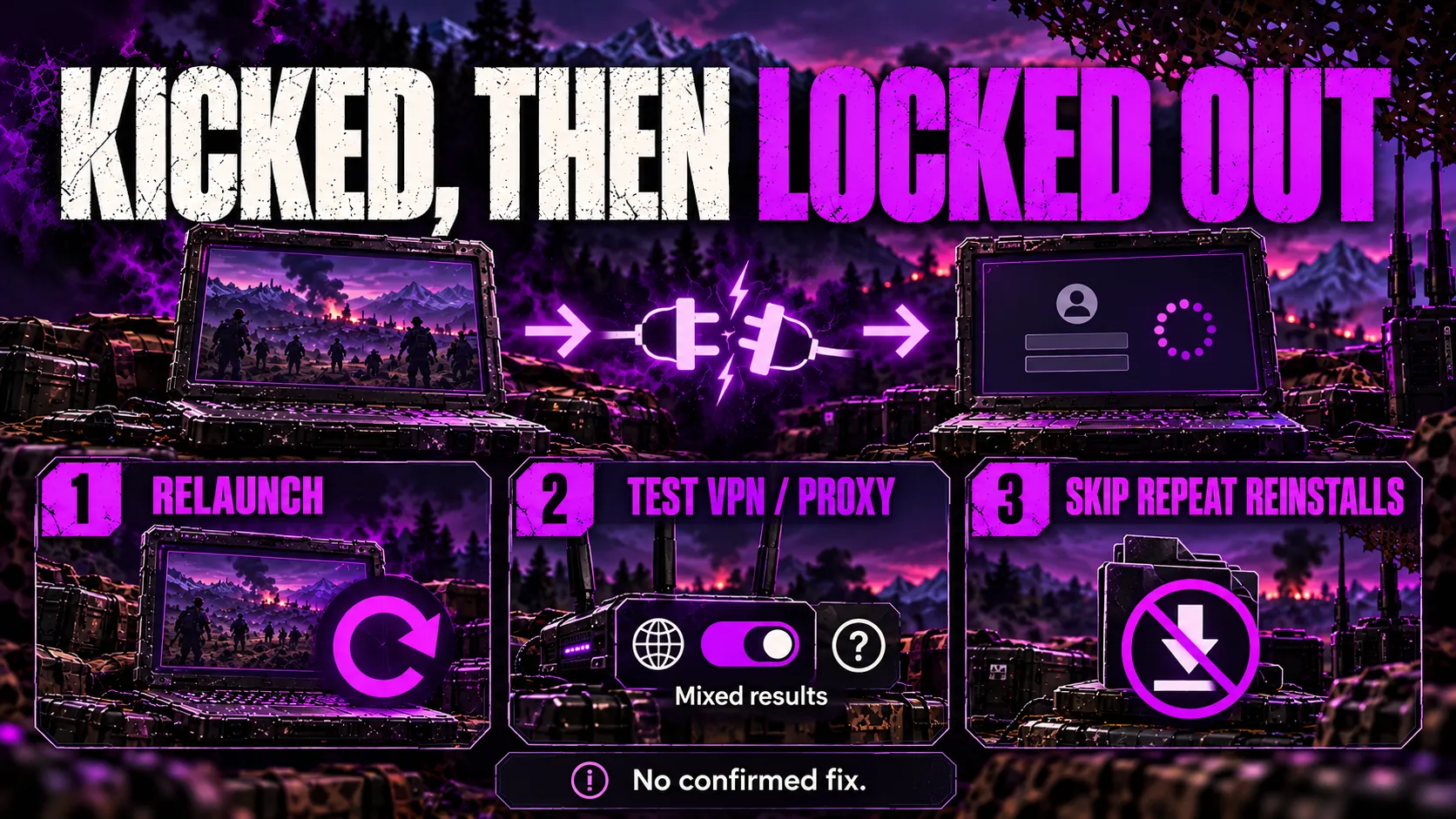 Kicked Mid-Match, Then Locked Out