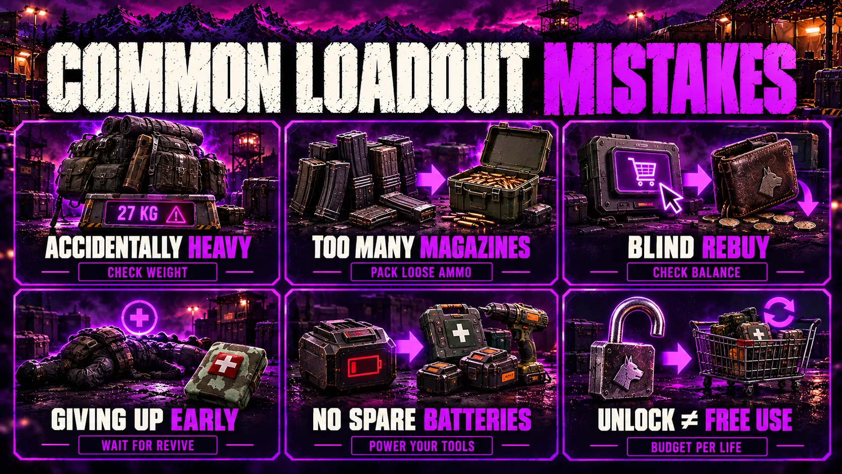 Common Loadout Mistakes