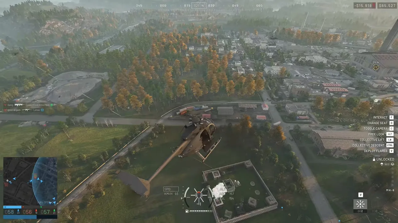 Helicopter in wardogs