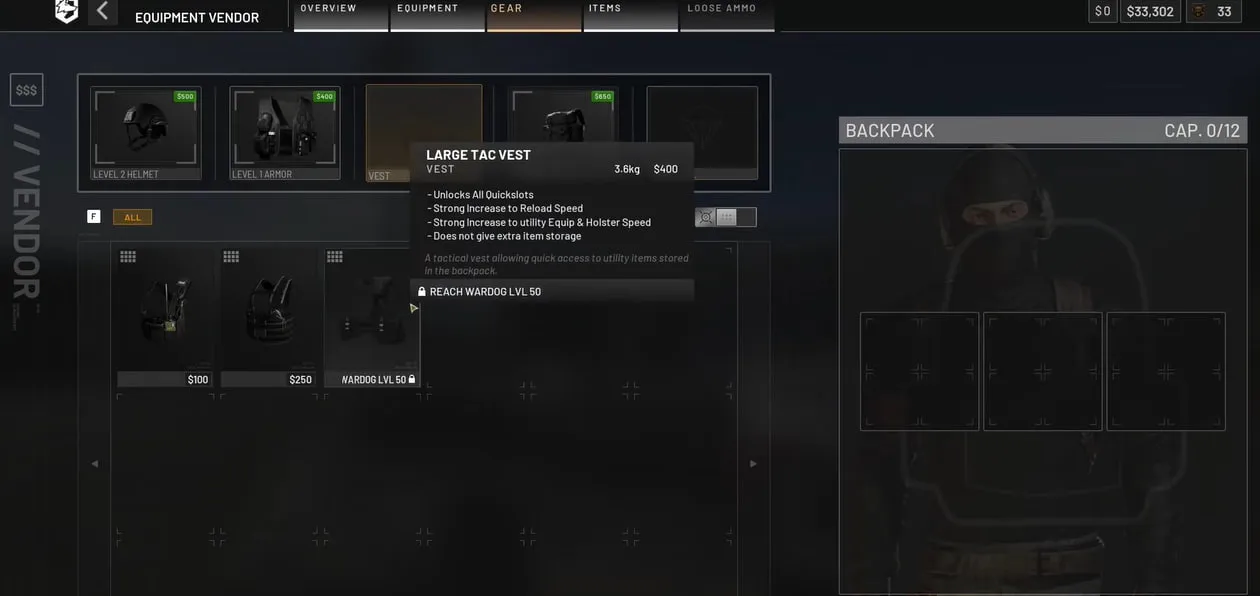 Reinvesting into loadout
