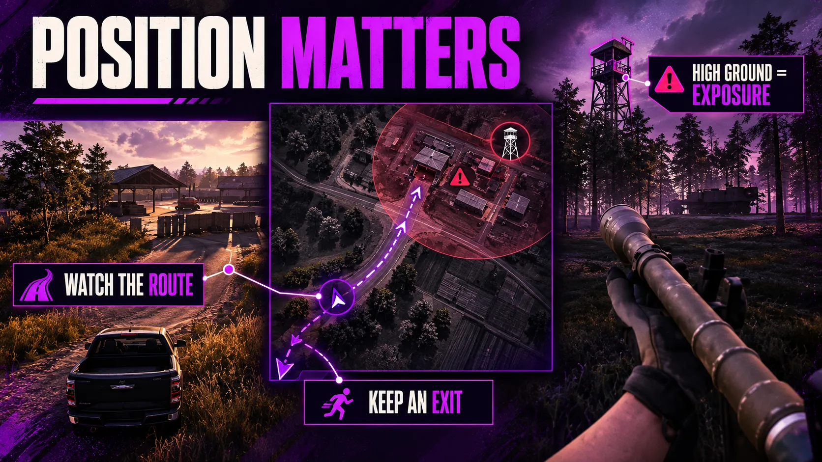 Where should you set up an ambush