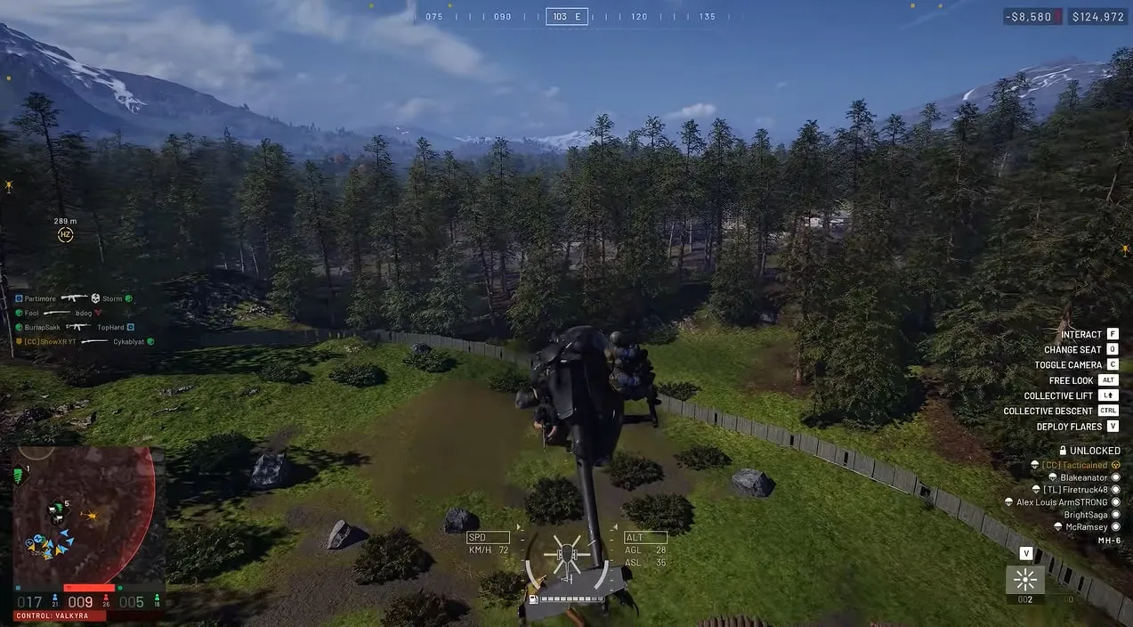 Riding helicopter in wardogs