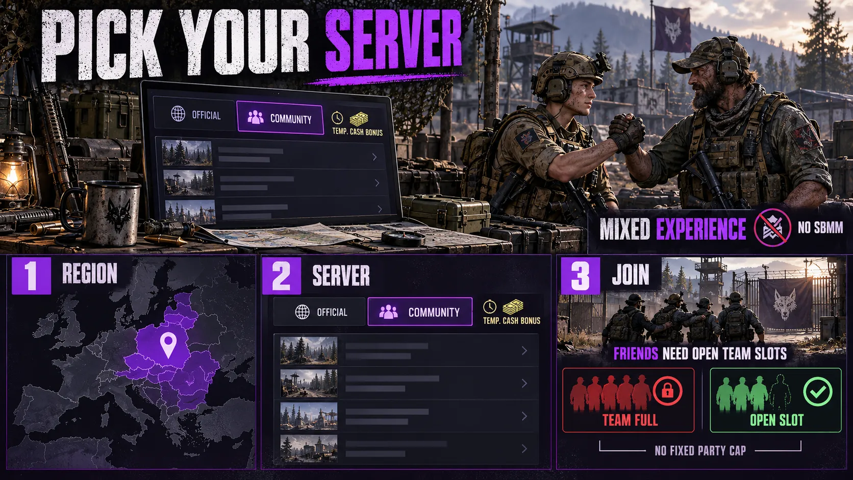 Server Browser Instead of Matchmaking
