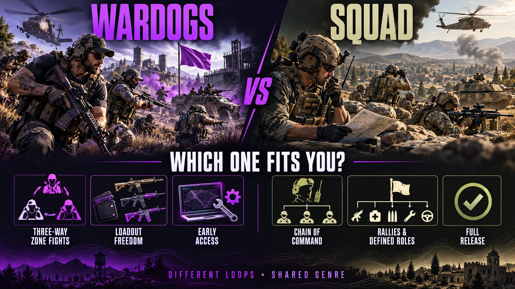 Wardogs vs Squad Which One Should You Play