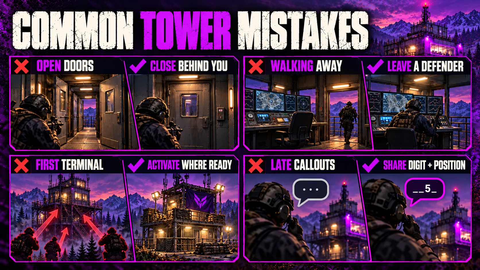 Common Tower Mistakes