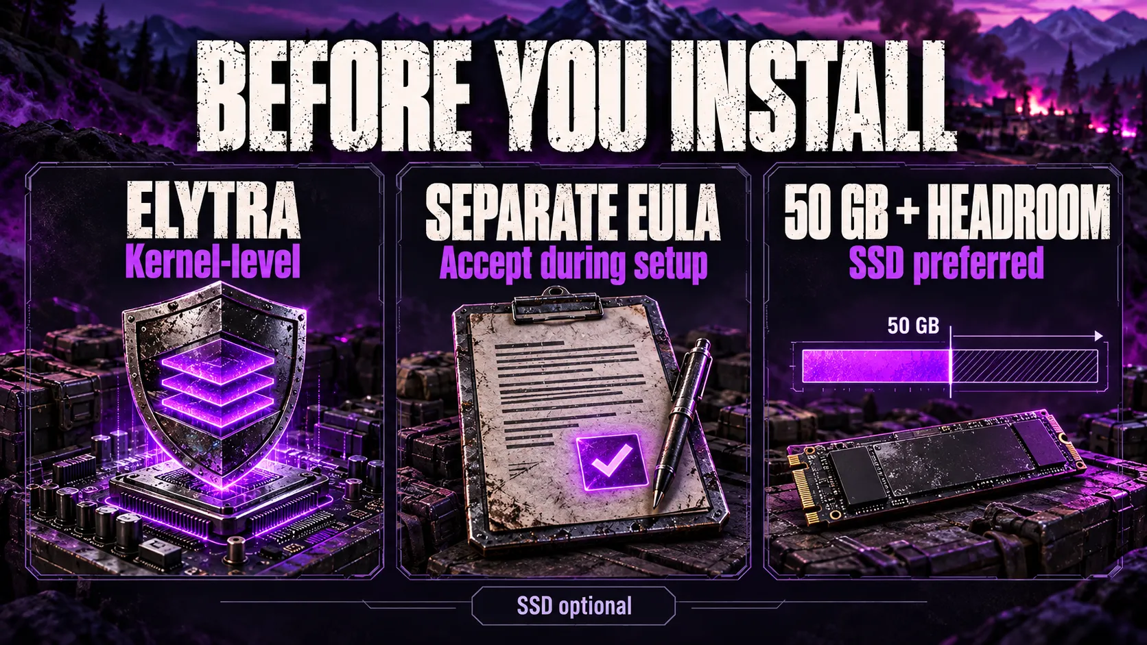 Before you install
