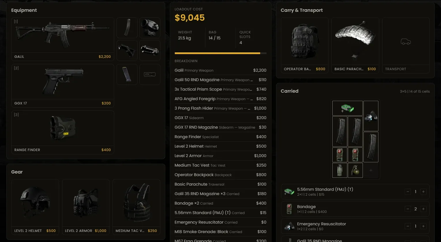 Wardogs loadout
