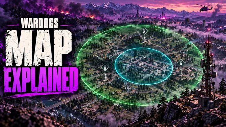 WARDOGS Map: Control Zone, Towers and Hot Zone Explained